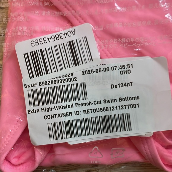 🆕 Old Navy Women’s Extra High-Waisted French-Cut Swim Bottoms Pink Edge Neon M - Picture 12 of 14
